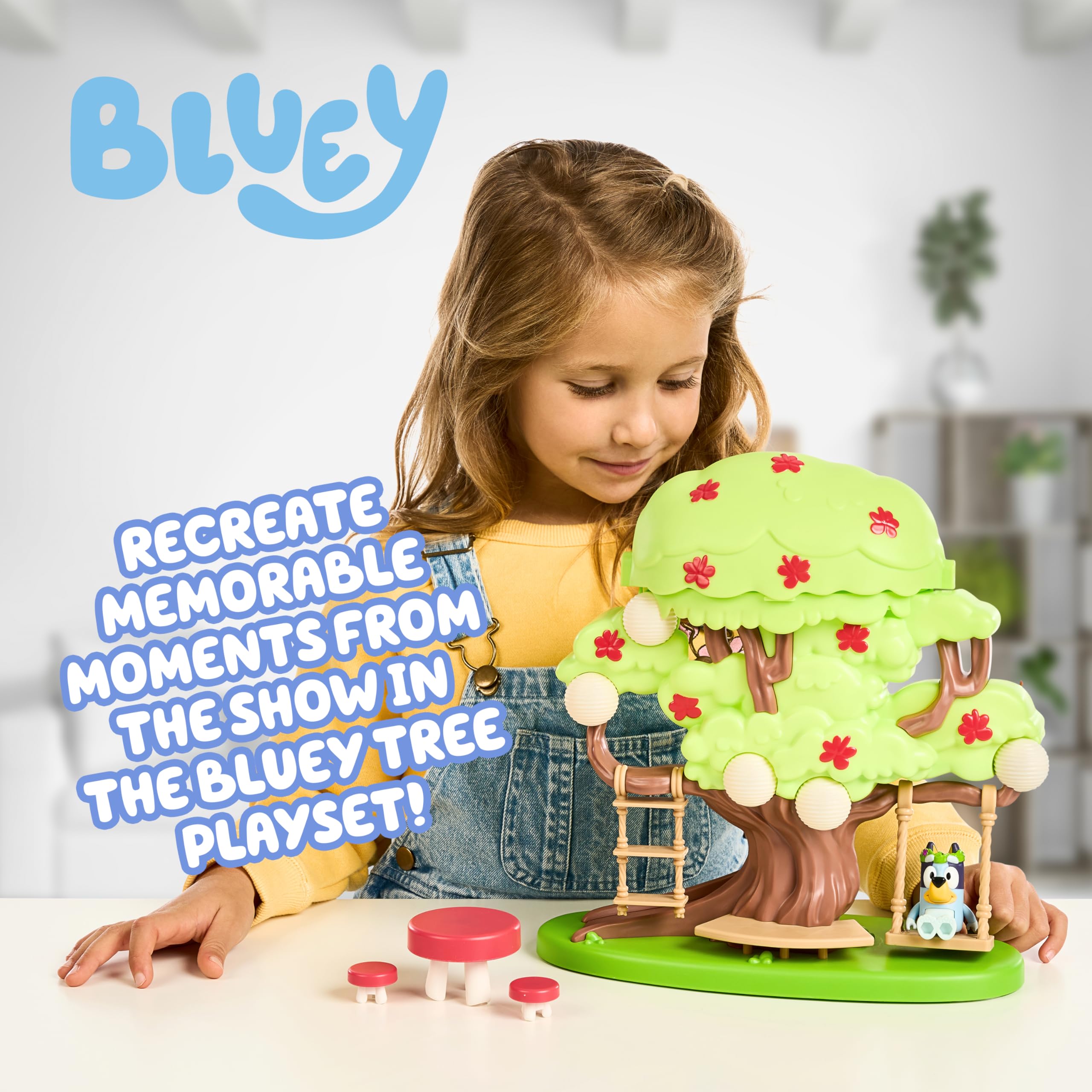 Amazon.com: Bluey 2-Sided Treehouse Playset, 11”, Action-Packed